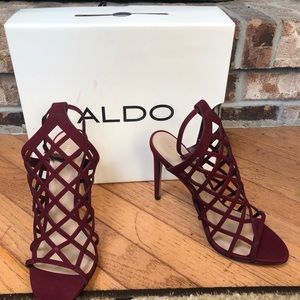 Burgundy heels for dress up or dancing